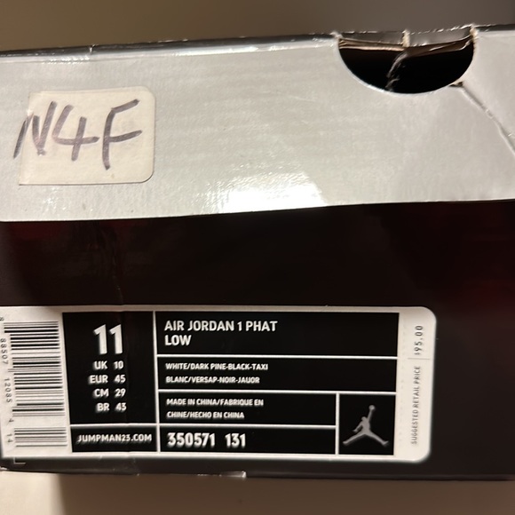 Nike Air Jordan 1 Phat Low Sz 11 Super Sonics six rings 2008 release - Picture 7 of 7